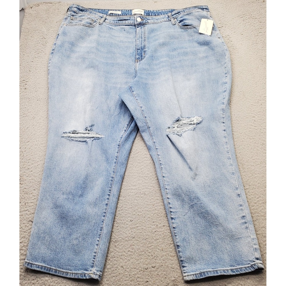 Universal Thread Skinny Jeans Women 28/R Blue Denim High Rise Distressed Stretch